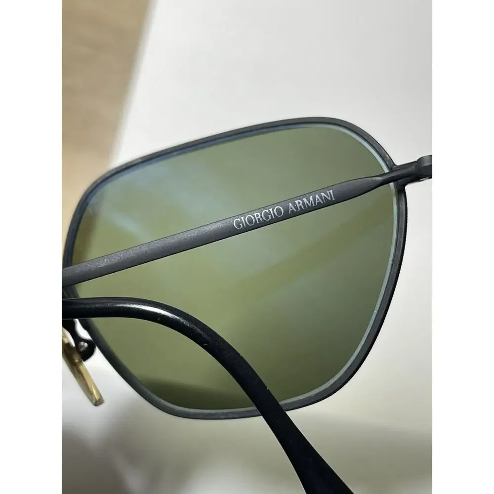 Authentic VTG Giorgio Armani 619 706 Large 140 with 100% UV Green Lenses 90s EUC